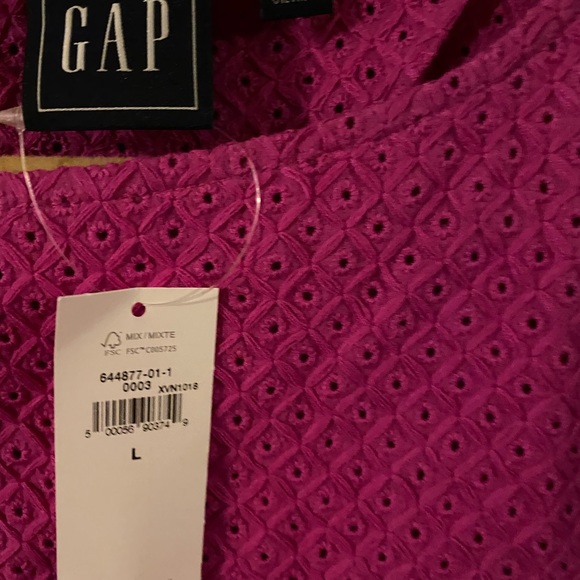 Gap sleeveless ruffle hem top pink- magenta - Picture 5 of 13